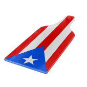 Glas snijplank peddel met Puerto Rico vlag (Hoek)
