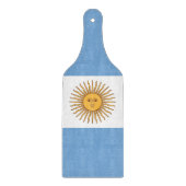 Glas snijplank peddel met vlag van Argentinië (Voorkant)
