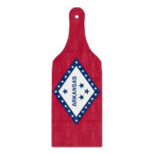 Glas snijplank peddel met vlag van Arkansas (Voorkant)