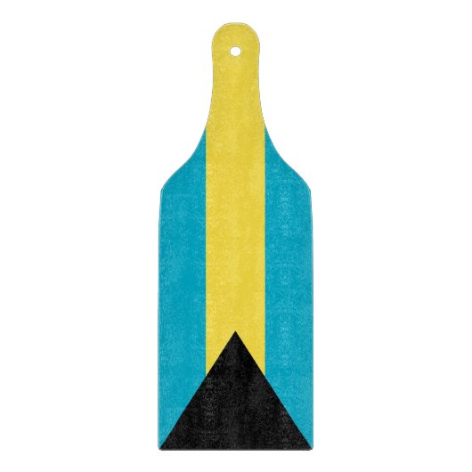 Glas snijplank peddel met vlag van Bahama's (Voorkant)