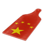 Glas snijplank peddel met vlag van China (Hoek)