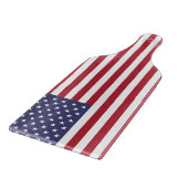 Glas snijplank peddel met vlag van de VS (Hoek)