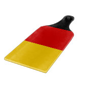 Glas snijplank peddel met vlag van Duitsland (Hoek)