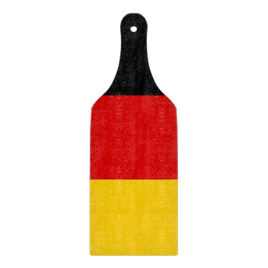 Glas snijplank peddel met vlag van Duitsland (Voorkant)