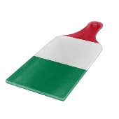 Glas snijplank peddel met vlag van Hongarije (Hoek)