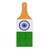 Glas snijplank peddel met vlag van India (Voorkant)