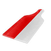 Glas snijplank peddel met vlag van Indonesië (Hoek)