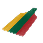 Glas snijplank peddel met vlag van Litouwen (Hoek)