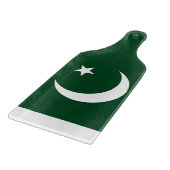 Glas snijplank peddel met vlag van Pakistan (Hoek)