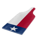Glas snijplank peddel Texas vlag (Hoek)
