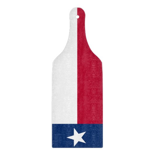 Glas snijplank peddel Texas vlag (Voorkant)