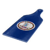 Glas snijplank peddel Virginia vlag (Hoek)
