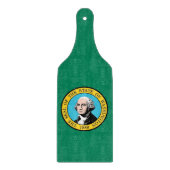 Glas snijplank peddel Washington vlag (Voorkant)