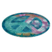 Glas snijplank strand nautische rust teken (Hoek)