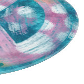 Glas snijplank strand nautische rust teken (Hoek)