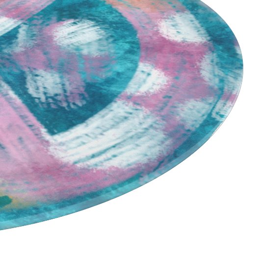 Glas snijplank strand nautische rust teken (Hoek)