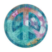 Glas snijplank strand nautische rust teken (Voorkant)