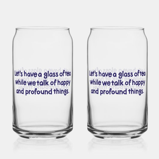 Glas Thee Glas (Achterkant)