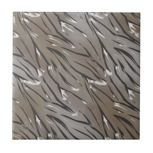 Glas, tijger, abstract, tegel tegeltje (Voorkant)