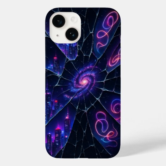 Glas Universum iPhone Case – Sci-Fi & Edgy Gift (Achterkant)