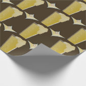 Glas van bier geanimeerd inpakpapier (Hoek)