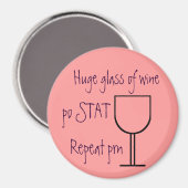 Glas van de magneet van de wijnorde (Voorkant / Achterkant)