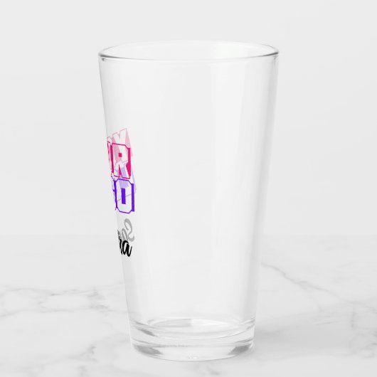 Glas van de Pint van de Logo van de douane met Uw  (Links)