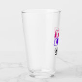 Glas van de Pint van de Logo van de douane met Uw  (Rechts)