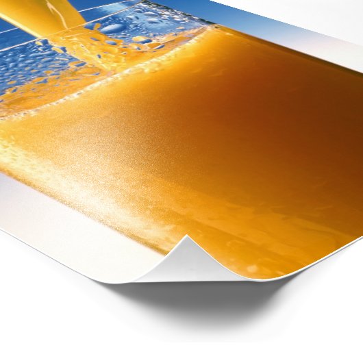 Glas van ijs foto afdruk (Hoek)