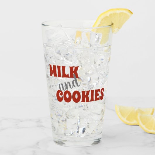 Glas van Melk voor de Kerstman (Achterkant ijs)