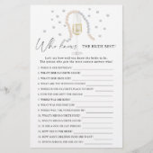 Glas van Prosecco - Wie weet de bruid beste spel (Voorkant)