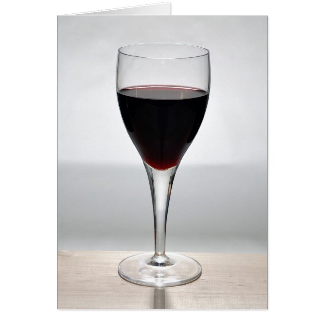 Glas van rode wijn (Voorkant)