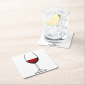 GLAS VAN RODE WIJN KARTONNEN ONDERZETTERS (Insitu)