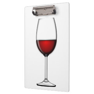 GLAS VAN RODE WIJN KLEMBORD