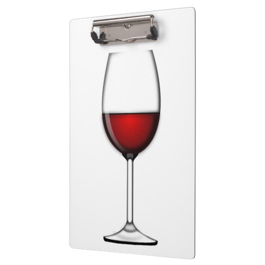 GLAS VAN RODE WIJN KLEMBORD (Links)