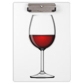 GLAS VAN RODE WIJN KLEMBORD (Voorkant)