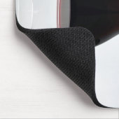 Glas van rode wijn muismat (Hoek)