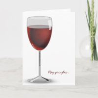 Glas van Rode Wijn verjaardag