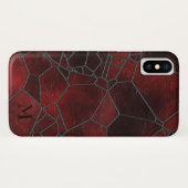 Glas van rood en zwart Case-Mate iPhone case (Achterkant (horizontaal))