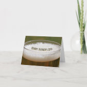 glas van Vaderdag van schuim bier Kaart (Voorkant)