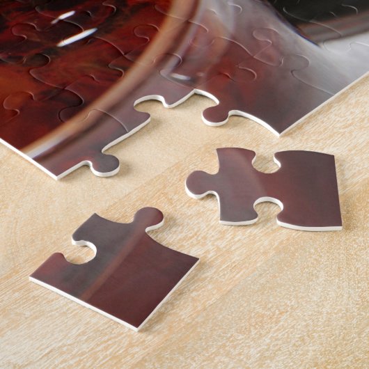 Glas van whiskeycocktail legpuzzel (Zijkant)