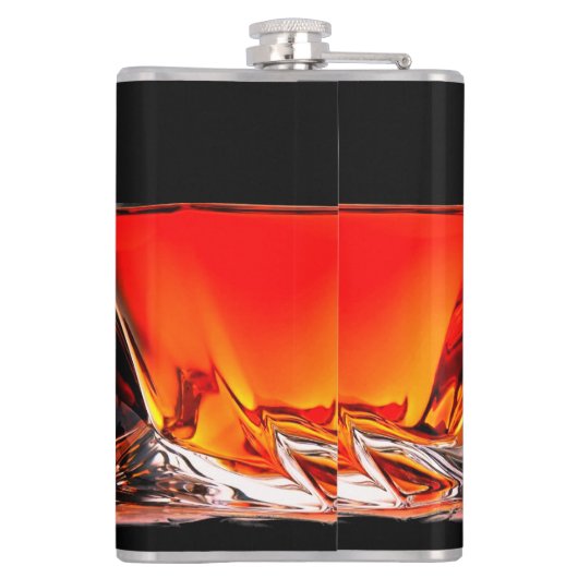 glas van whiskeyfles heupfles (Achterkant)