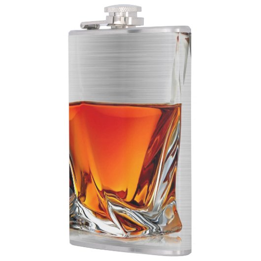 glas van whiskeyfles heupfles (Links)