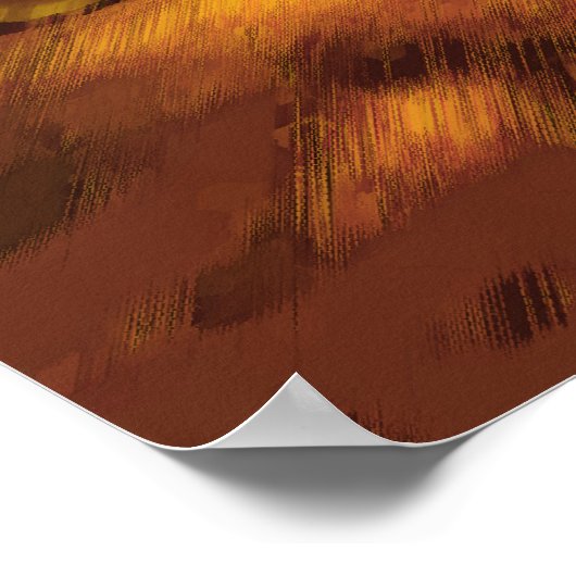 Glas van wijn en groene druiven in kaarslicht poster (Hoek)