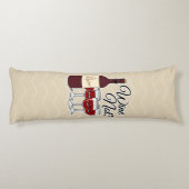 Glas van wijn, geen druiven, roodroos lichaamskussen (Achterkant)