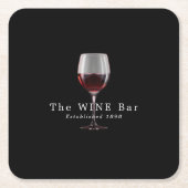 Glas van Wijn, Wijnbar/Winery Kartonnen Onderzetters (Voorkant)