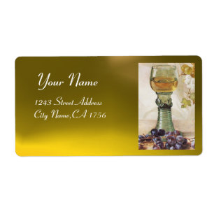 GLAS VAN WITTE WIJN, OUDE DRUIVENVINEYARD ETIKET