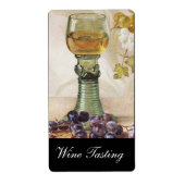 GLAS VAN WITTE WIJN, OUDE DRUIVENVINEYARD ETIKET (Voorkant)