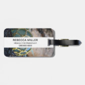 Glas Vissen Float, verticaal Bagagelabel (Achterkant horizontaal)