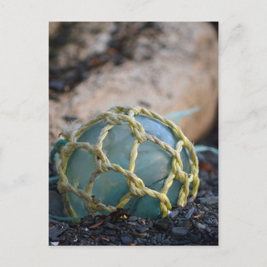 Glas Vissen Float, verticaal Briefkaart (Voorkant)